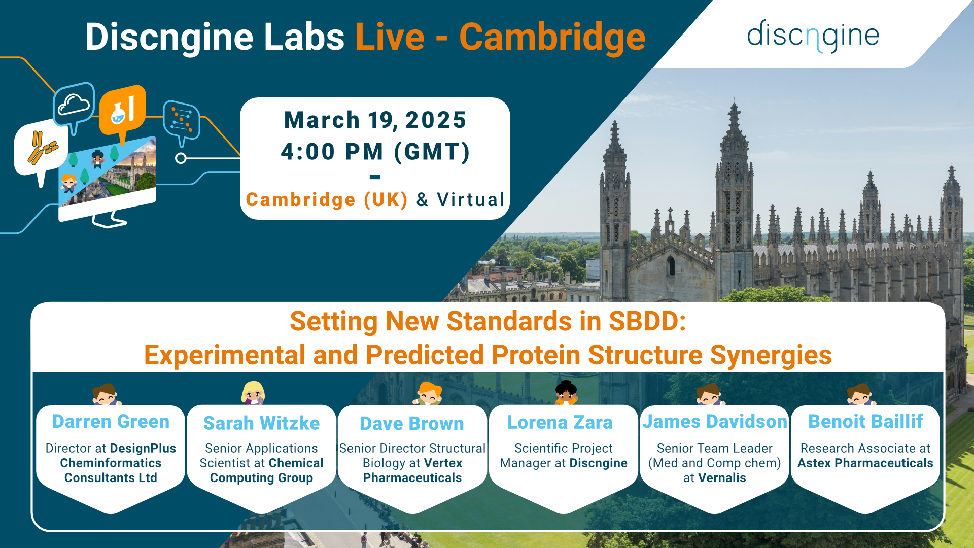 Discngine Labs Live - Setting New Standards in SBDD: Experimental and Predicted Protein Structure Synergies