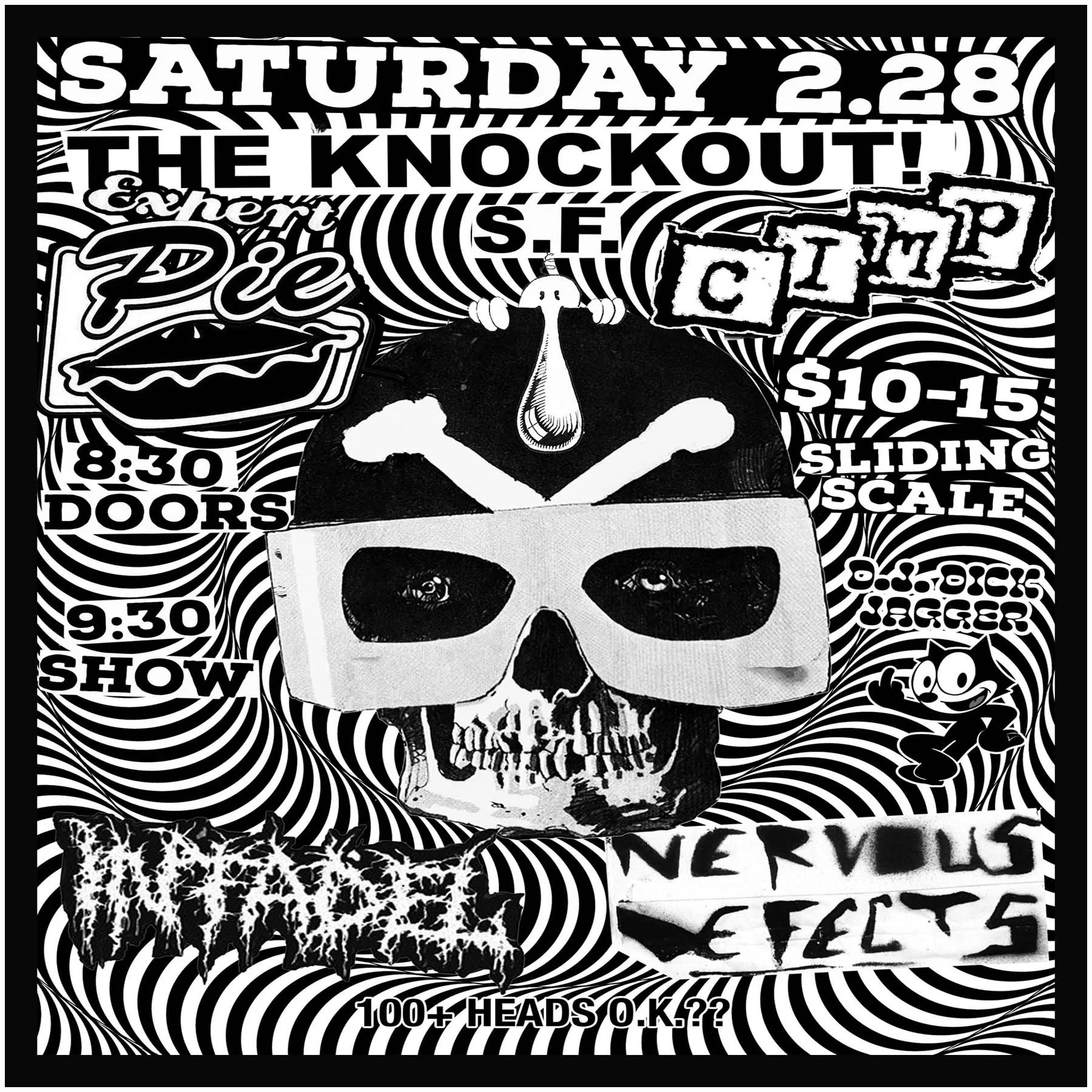 EXPERT PIE + CIMP + NERVOUS DEFECTS + INFADEL (8PM - CLOSE)