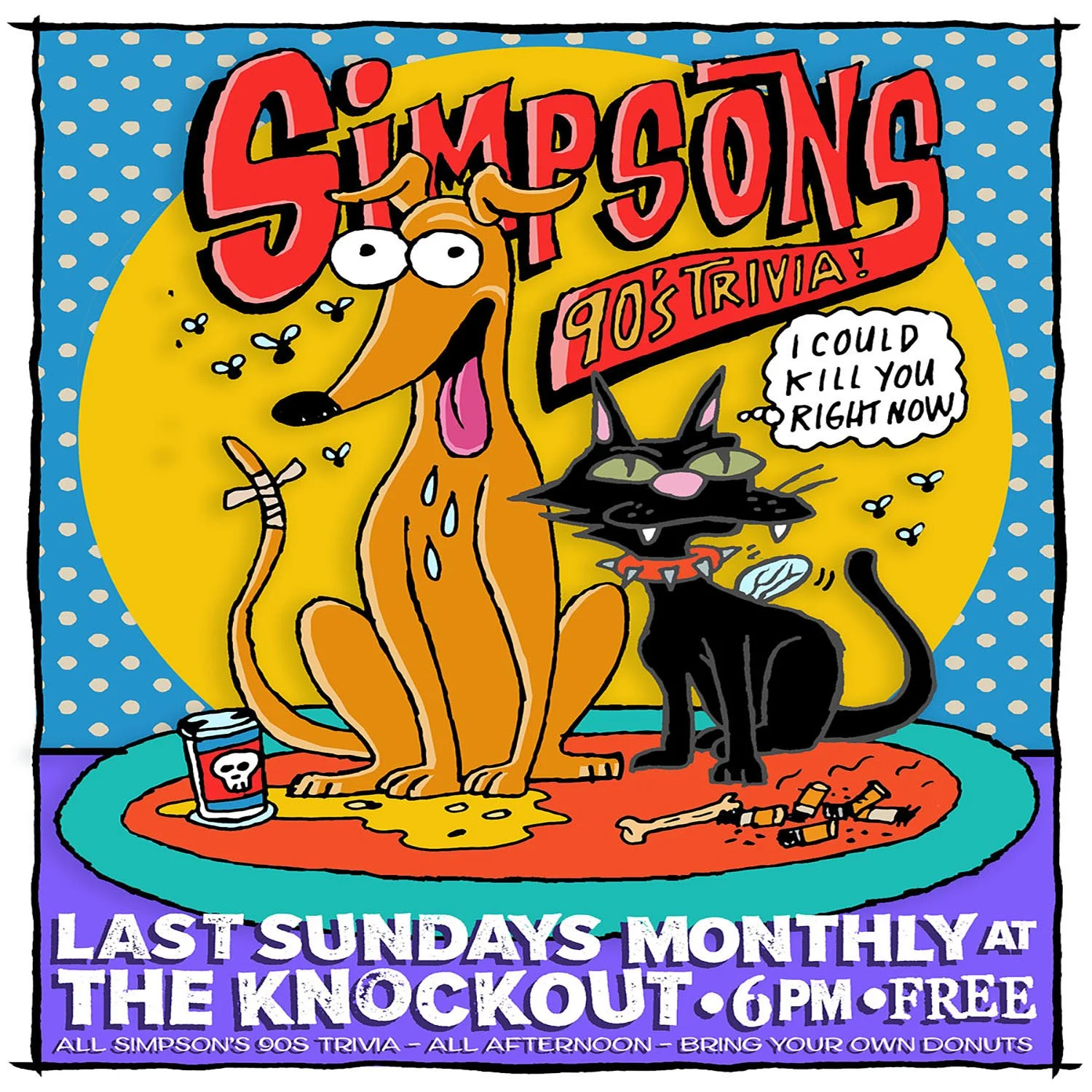 THE MONTHLY 90s SIMPSON’S TRIVIA HAPPY HOUR! 