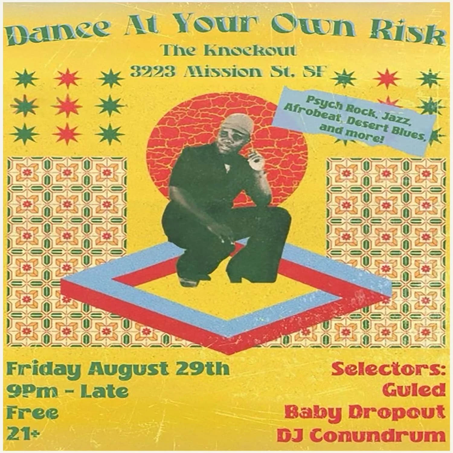 DANCE AT YOUR OWN RISK FRIDAY NIGHT DANCE PARTY (9PM - CLOSE)