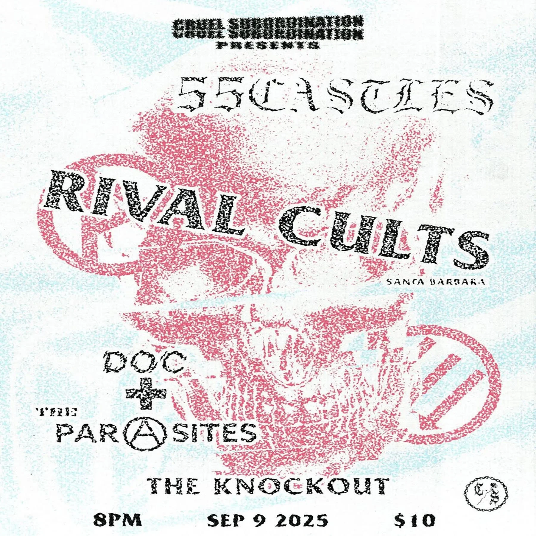 TUESDAY NIGHT LIVE : 55 CASTLES, RIVAL CULTS, DOC & THE PARASITES (7PM - CLOSE)