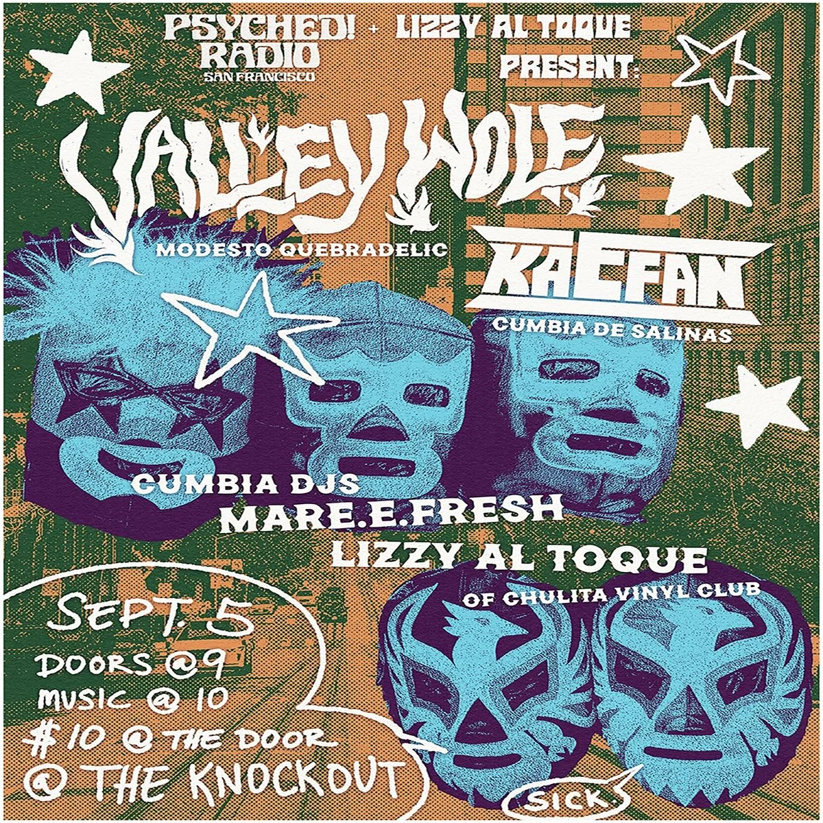 FRIDAY NIGHT CUMBIA PARTY : VALLEY WOLF, KAEFAN (9PM - CLOSE)
