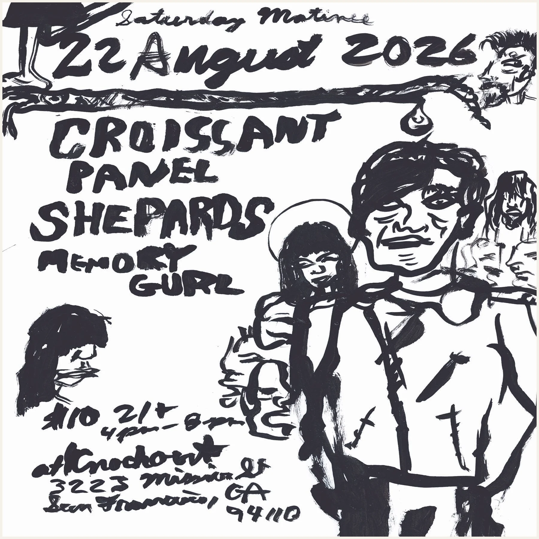 MATINEE SHOW! PANEL (MPLS) + CROISSANT + THE SHEPHERDS + MEMORY GIRL (4PM - 8PM)