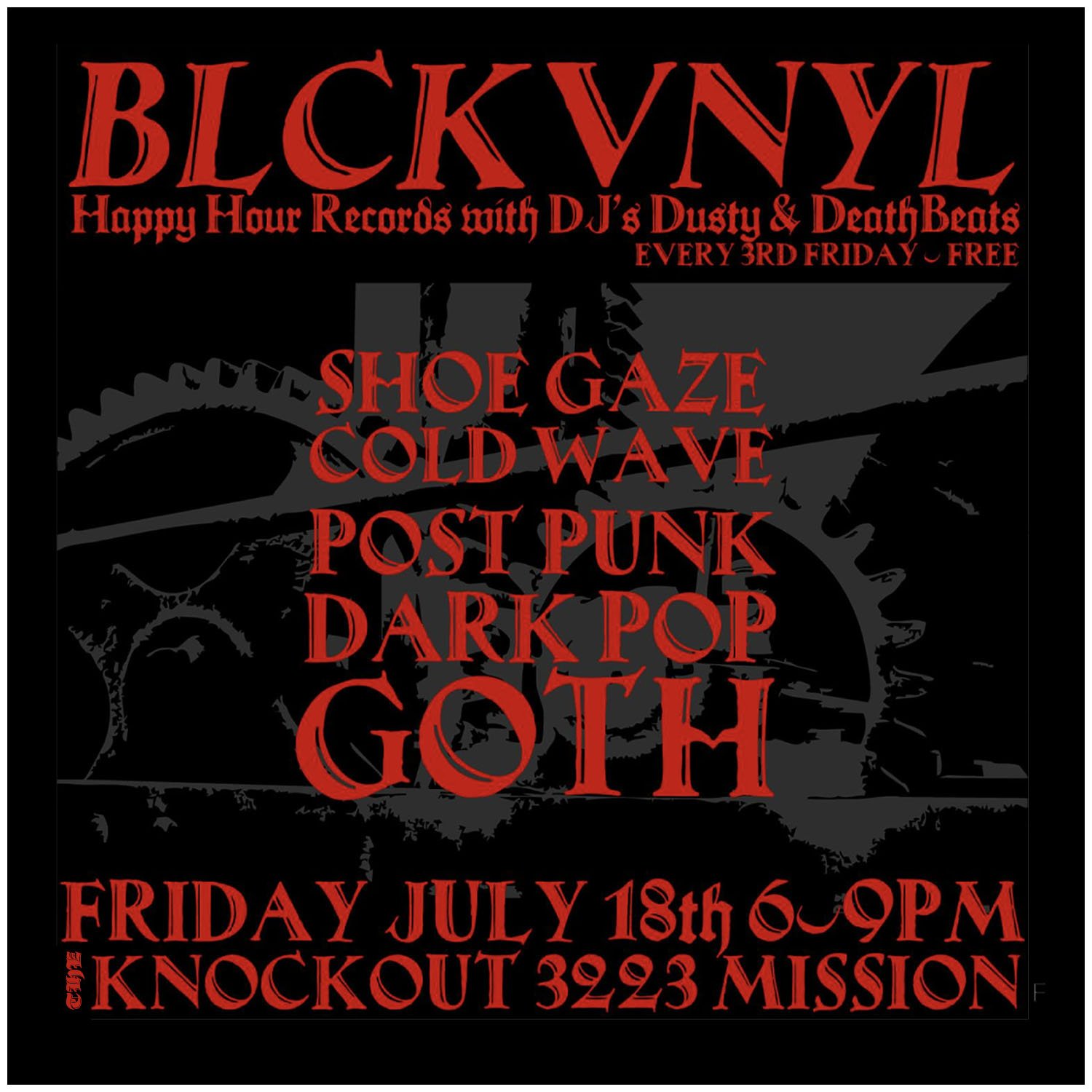 THE BLACK VINYL HAPPY HOUR