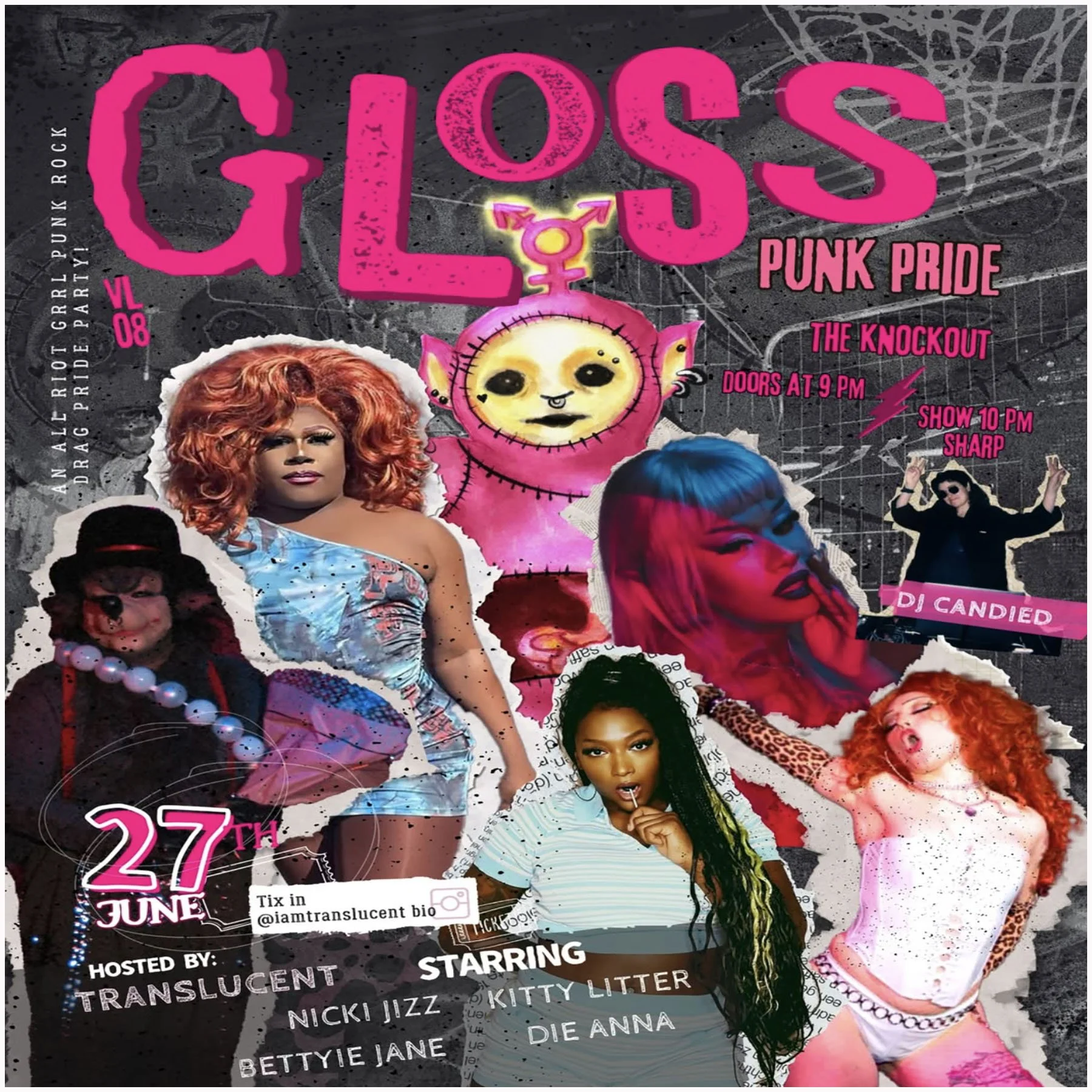 GLOSS QUEER PUNK SHOW AND DANCE PARTY PART TWO! (9PM - CLOSE)