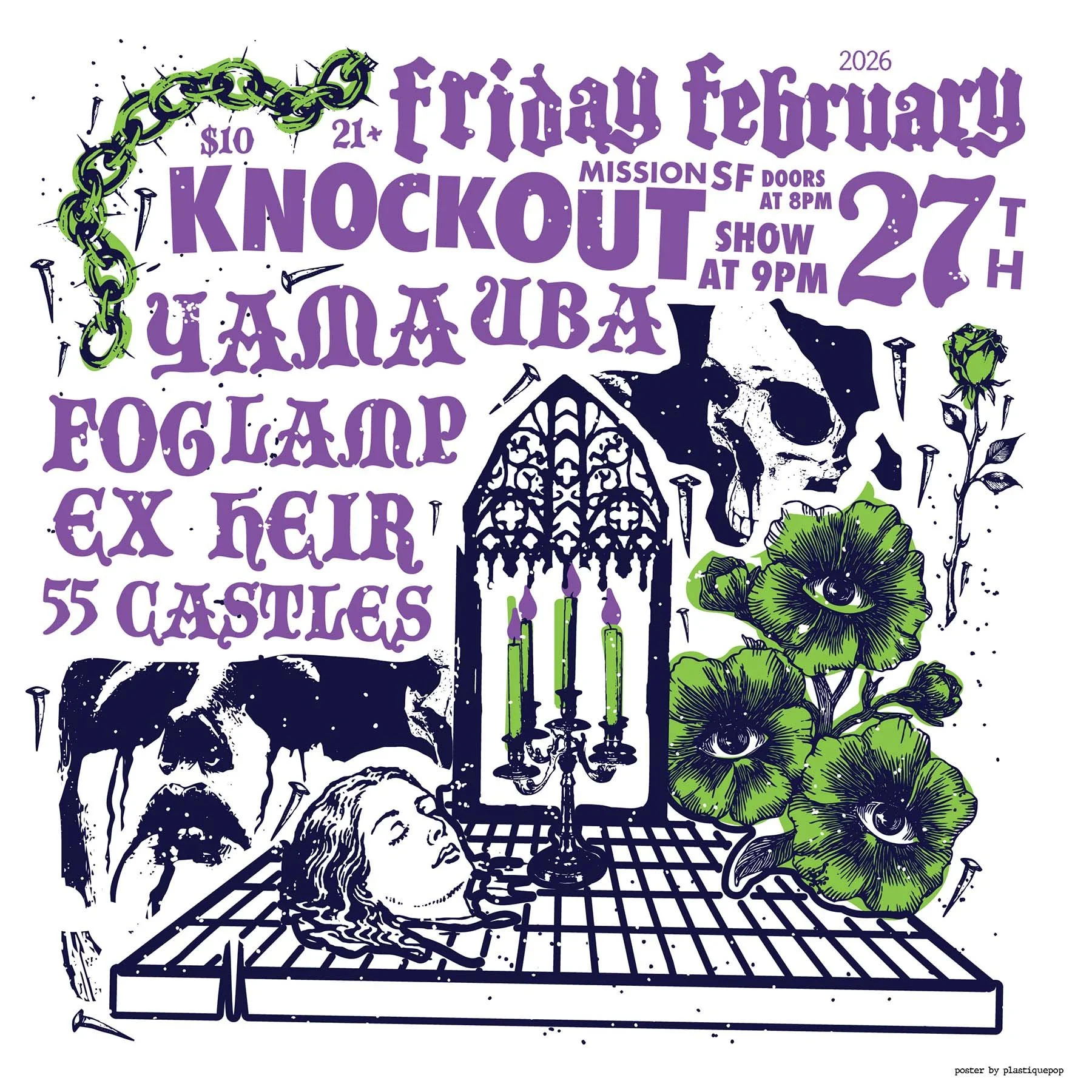 YAMA UBA + FOG LAMP + EX-HEIR + 55 CASTLES (8PM - CLOSE)