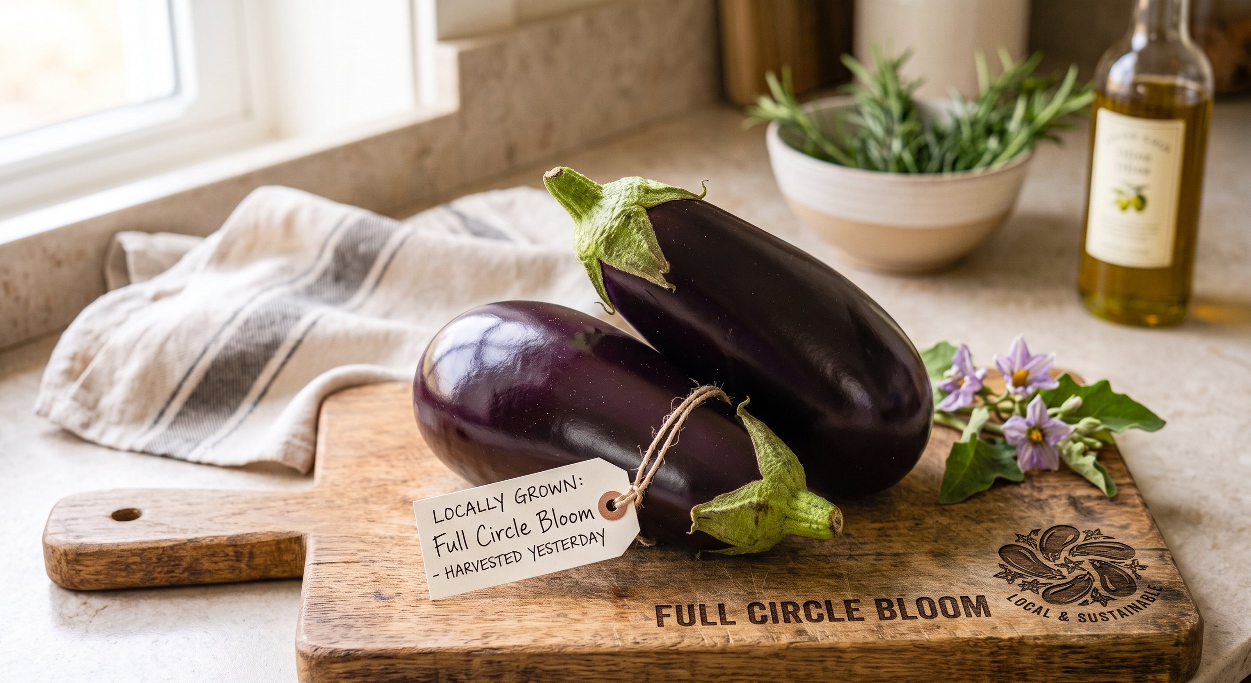 Fresh Eggplants - 2