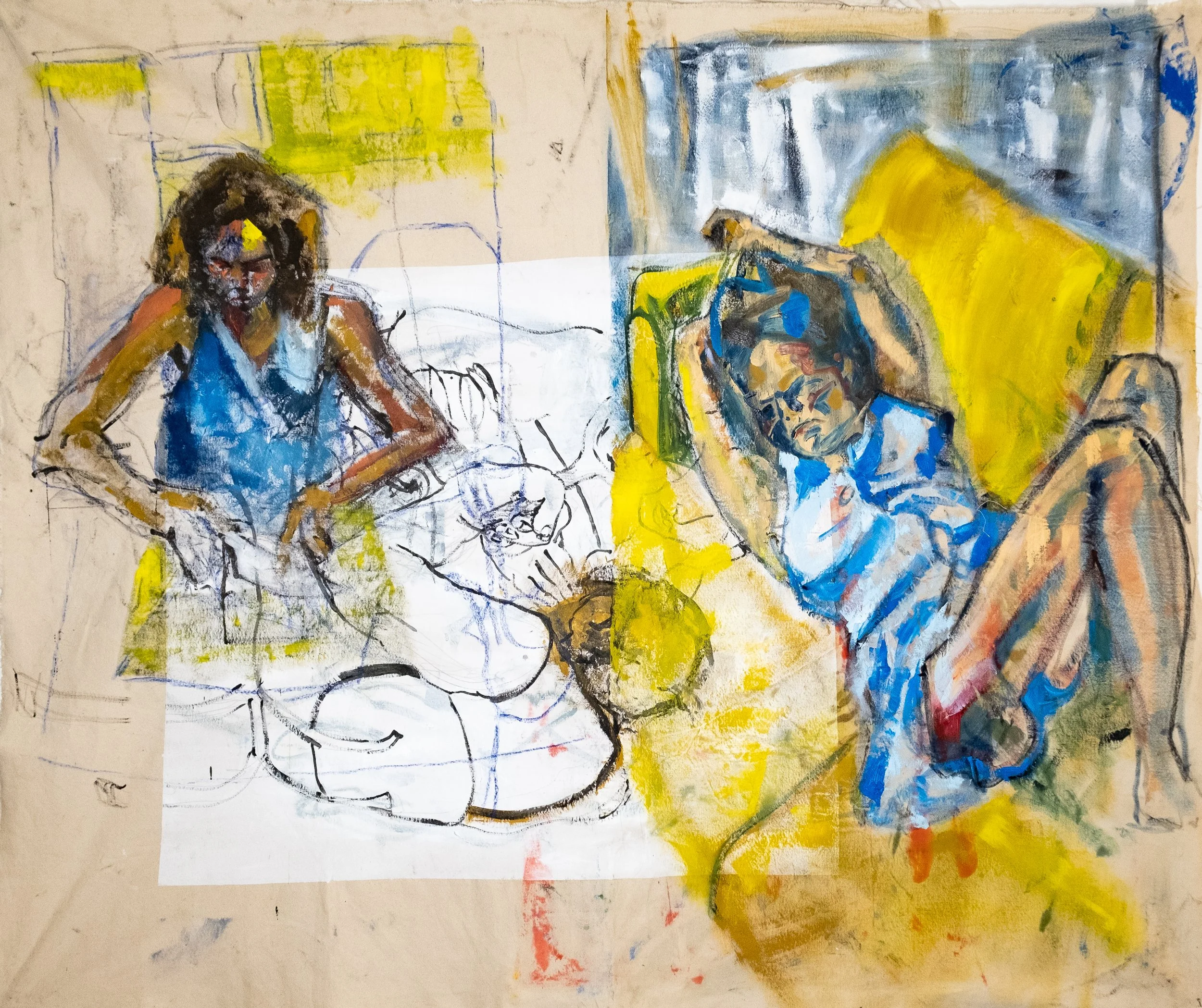 oil and charcoal on linen, 2022