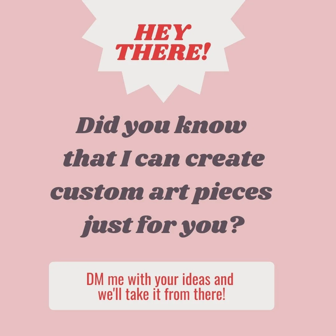 Anything you see on my Maker account is available for purchase. I will work with you to create and customize any piece you&rsquo;d like me to create. Your own one-of-a-kind piece of art is a DM away.