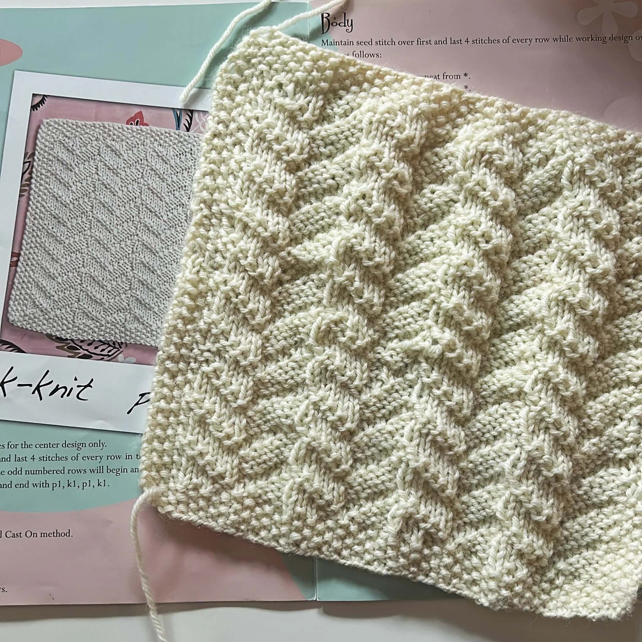 Finished my first block!!! Wooo!!! Many mistakes made and things learned! #knitpurlhunter #knitpurlhunterbuildingblocks