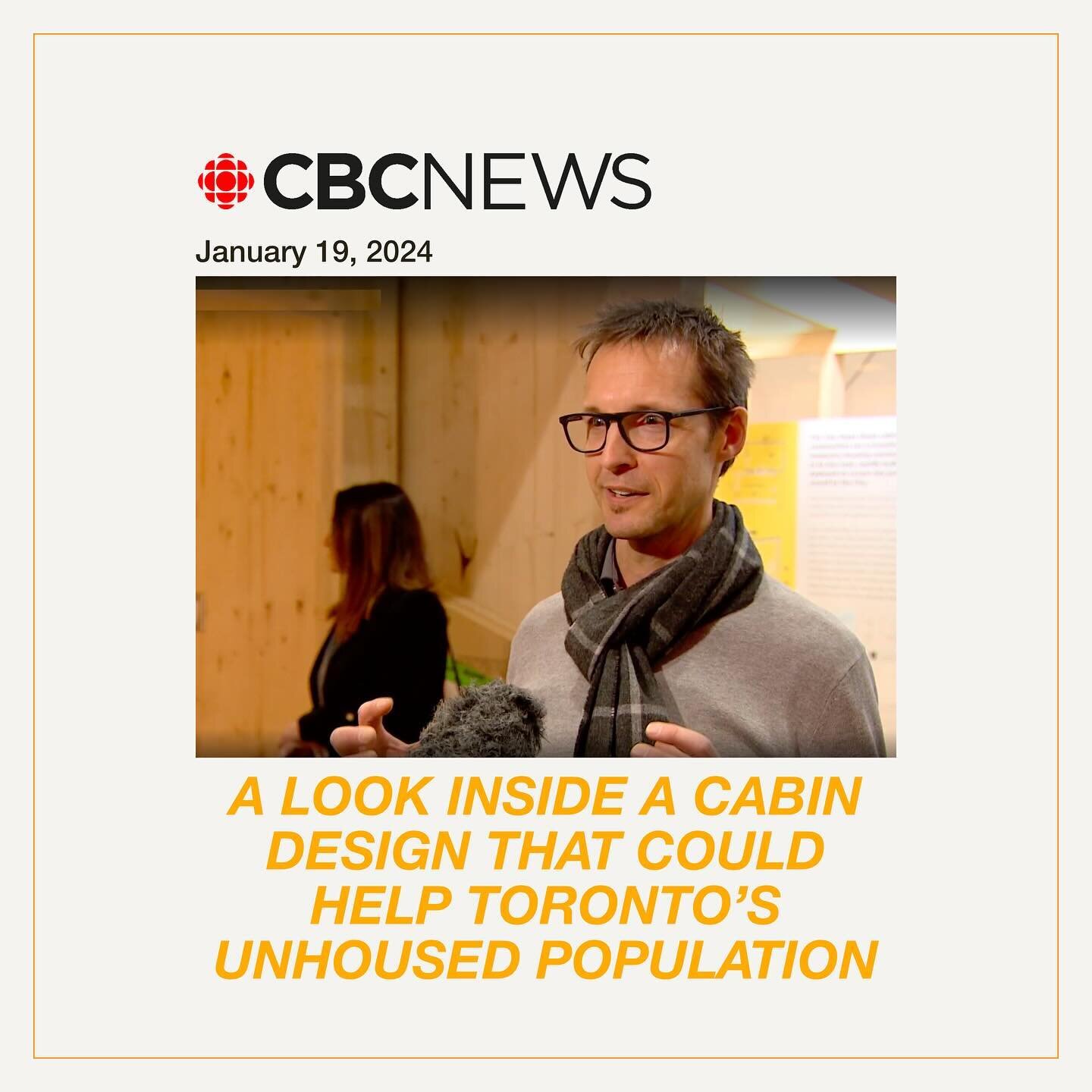 We got interviewed by CBC News at the IDS show! Tap that linktree to see Aaron and Tony give the first ever tour of our cabin design 🏠