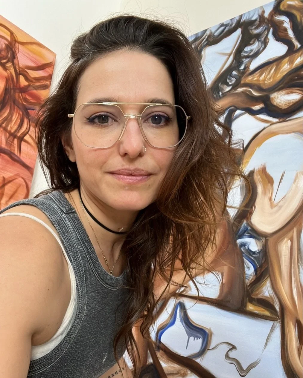 Let&rsquo;s do an experiment&hellip;do you have any questions for me? 

Hagamos um experimento&hellip;tenes alguna pregunta para m&iacute;? 

#fıgurativeart #figurativeartist #q&amp;a #brooklynartist nyartscene