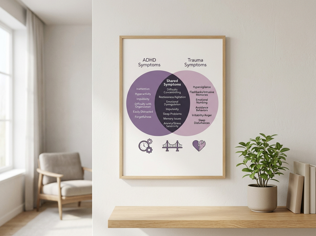overlap between ADHD and trauma symptoms explained