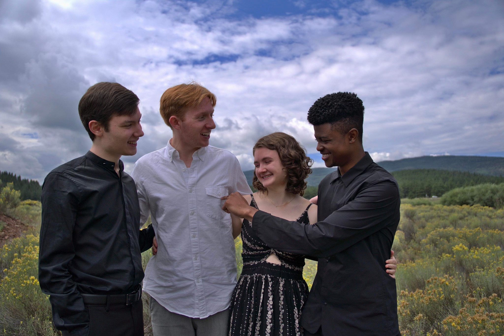The Tobias Quartet: Oliver Neubauer, Samuel Rosenthal, Clara Neubauer, Sterling Elliott