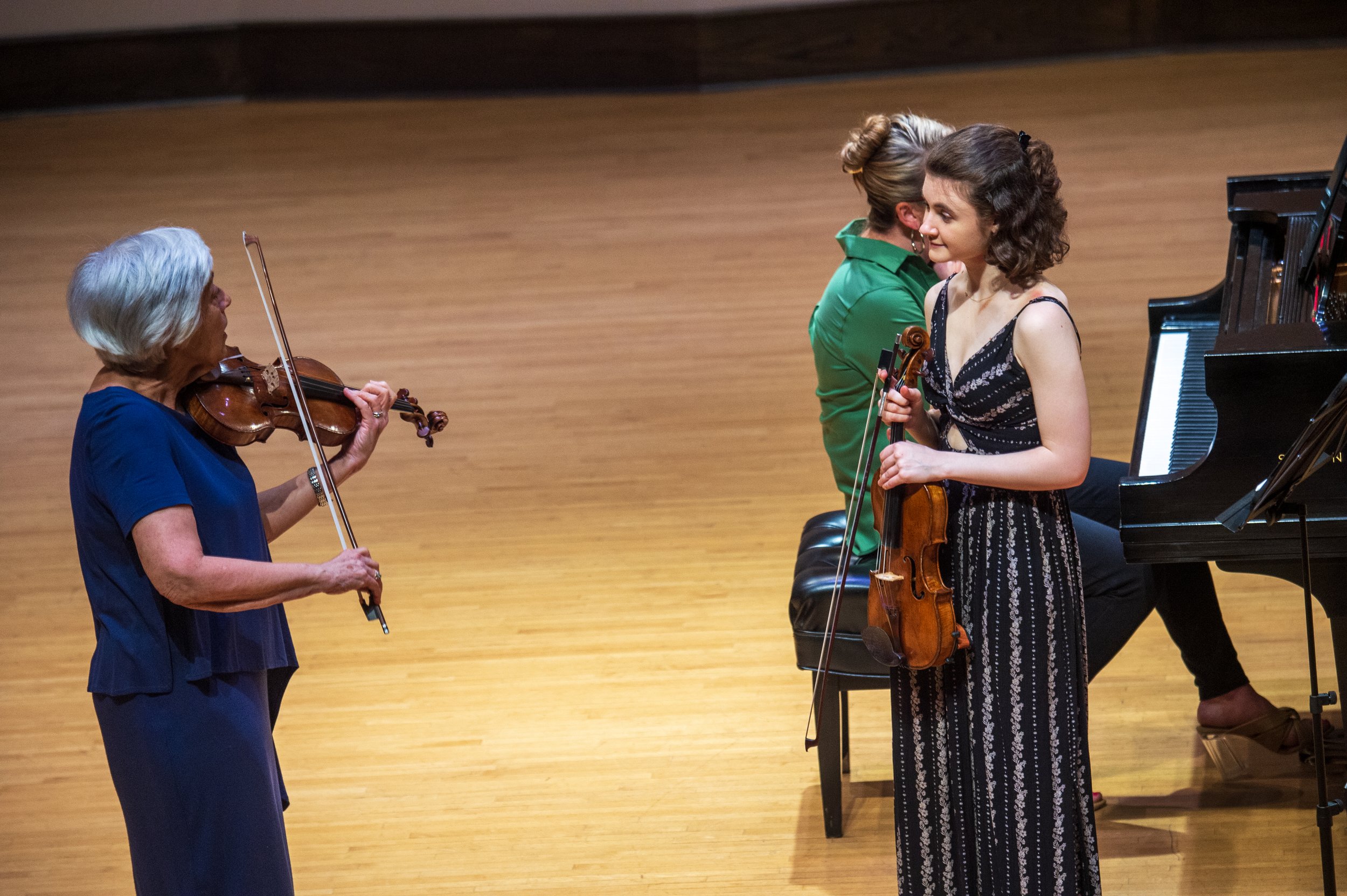 Masterclass with Miriam Fried at the Ravinia Steans Institute, photo by Patrick Gipson