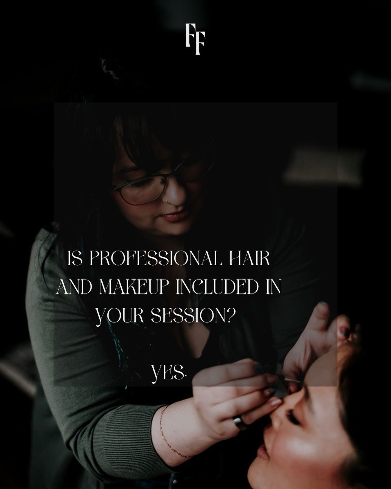 Is professional hair and makeup included in your session? Of course! I believe having a professional hair and makeup artist work with my clients is kind of a must. My boudoir sessions are meant to be a full day of pampering YOU and kicking it off wit