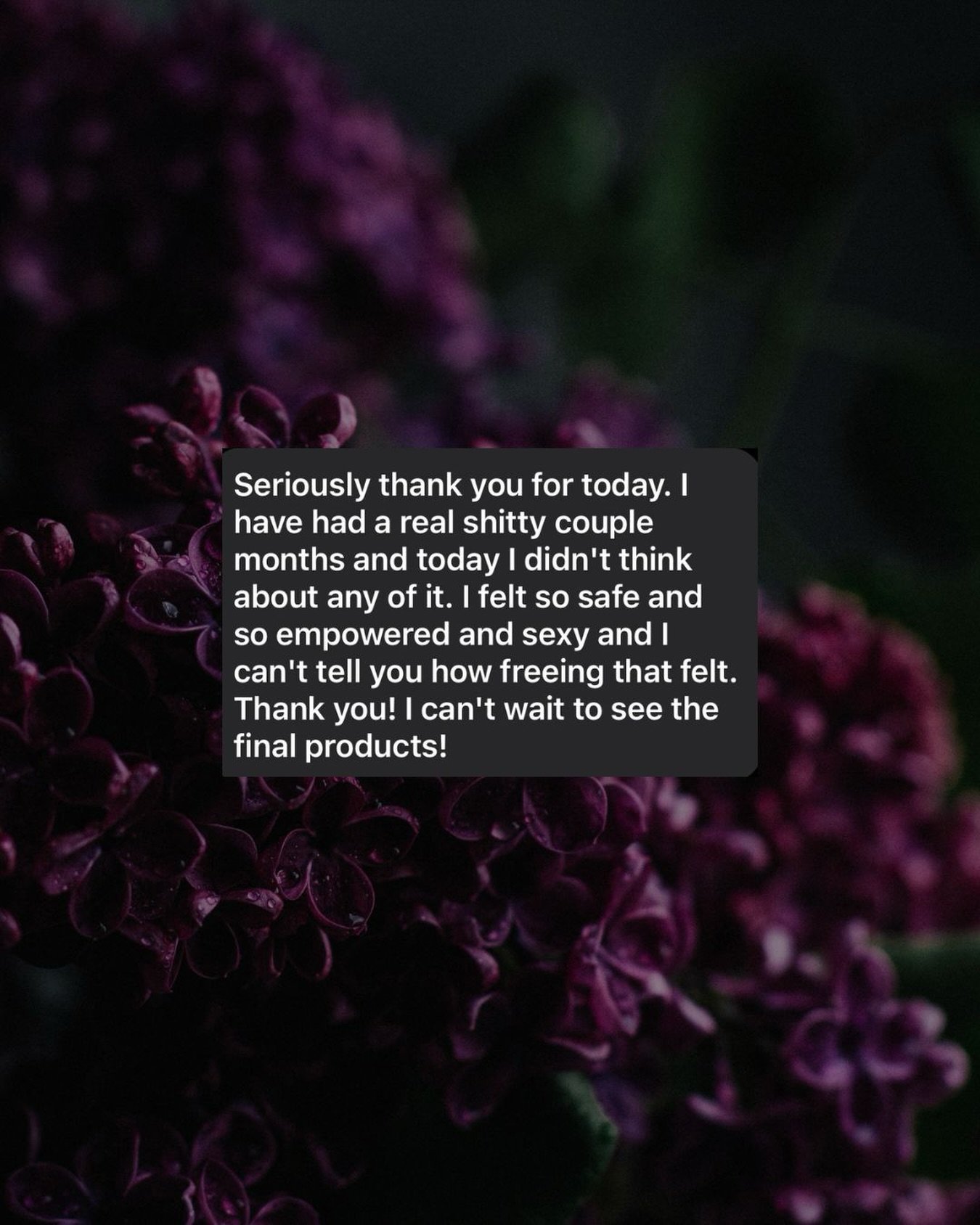 &ldquo;I felt so safe&rdquo;&mdash;Texts I get all the time from my clients that make me ugly cry. I&rsquo;m sharing this because I need you to understand that a boudoir session is NOT just a photoshoot. For most of my clients, it&rsquo;s a celebrati