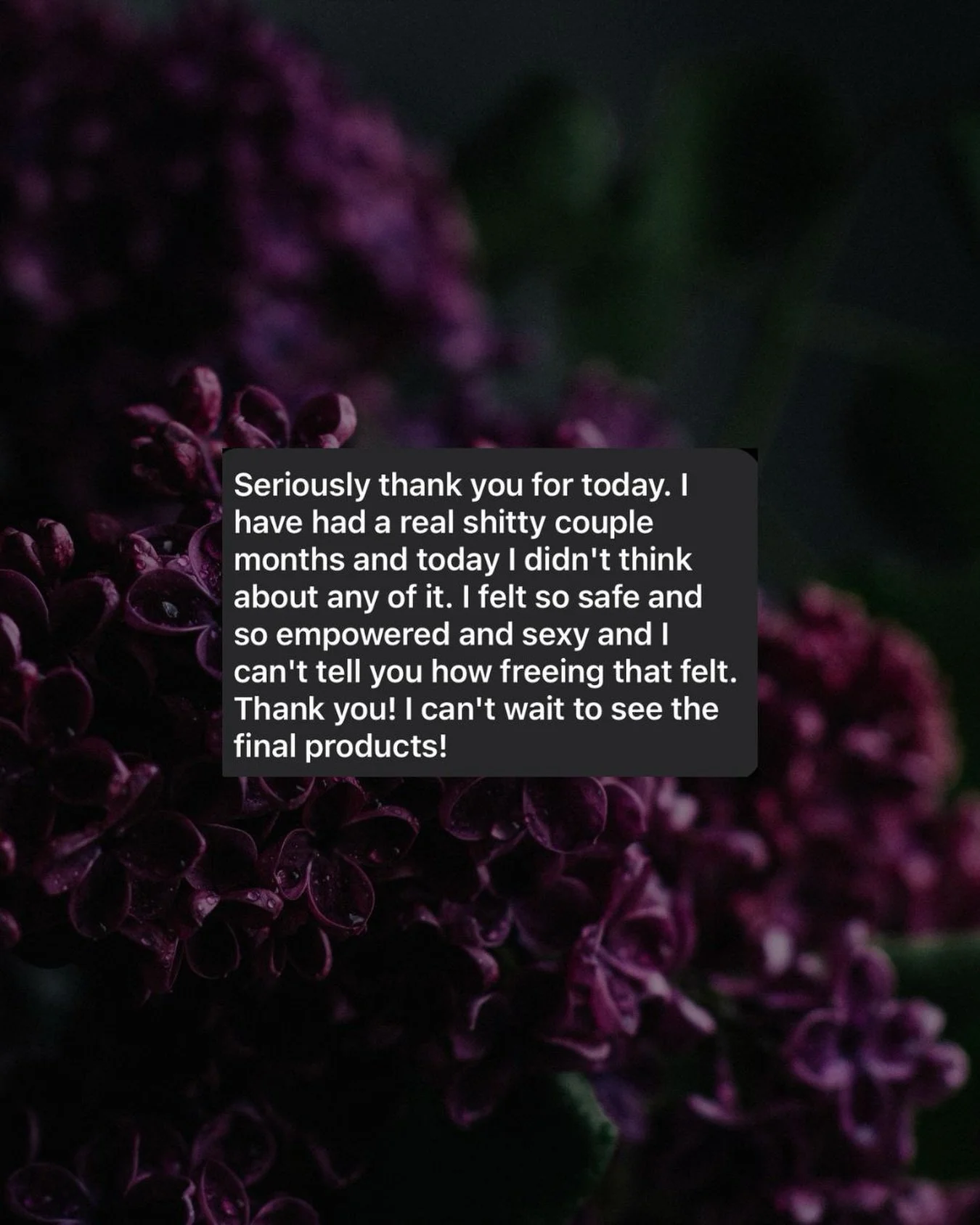 &ldquo;I felt so safe&rdquo;&mdash;Texts I get all the time from my clients that make me ugly cry. I&rsquo;m sharing this because I need you to understand that a boudoir session is NOT just a photoshoot. For most of my clients, it&rsquo;s a celebrati