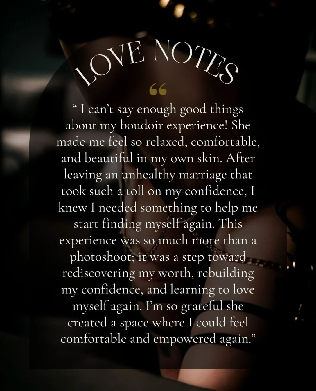 If you think boudoir sessions are *just* about the pretty pictures, you are so very wrong. Many (most) of the women that come to me are on a journey of finding themselves. Most of the time because a relationship (man) has done their best to break the