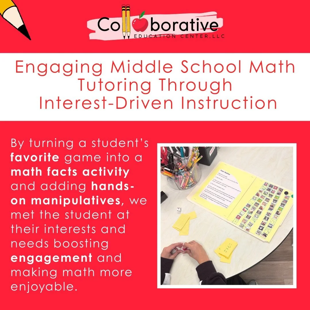 Middle School Math Tutoring 

Middle school math is where students shift from arithmetic to abstract reasoning, and we are here to guide every step. Every student is unique, and so is our approach. We take time to connect, understand how each student