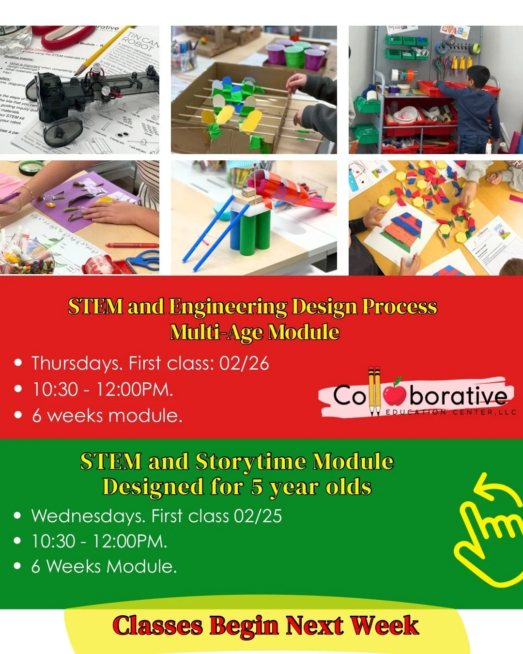 ATTENTION HOMESCHOOL FAMILIES!
Looking for a meaningful way to enrich your homeschool journey?

Discover the power of the Engineering Design Process

Our hands-on STEM classes teach children how to think &mdash; not what to think &mdash; as they crea