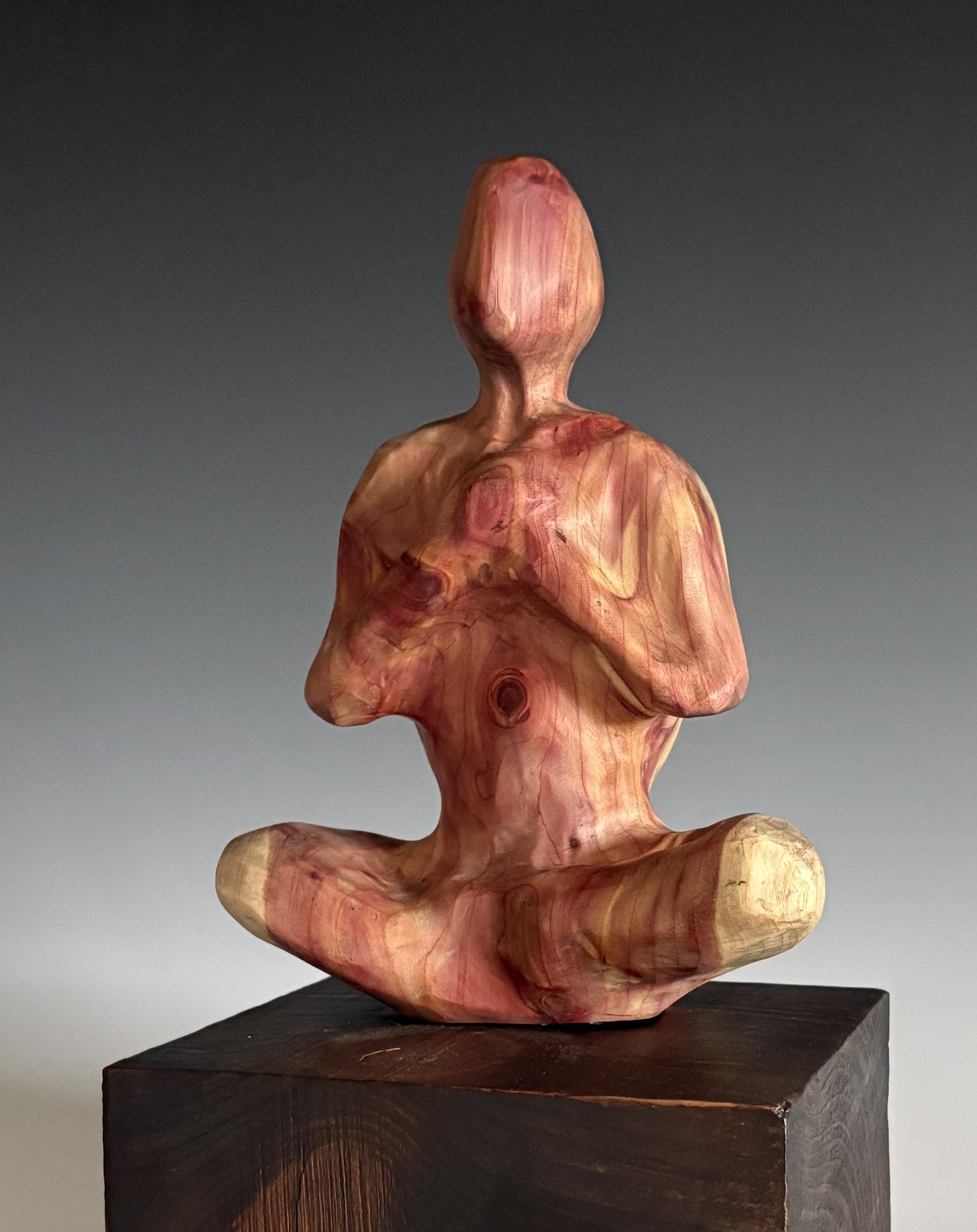 A Prayer for Peace, 2026. Eastern redcedar — 15 x 8 in.