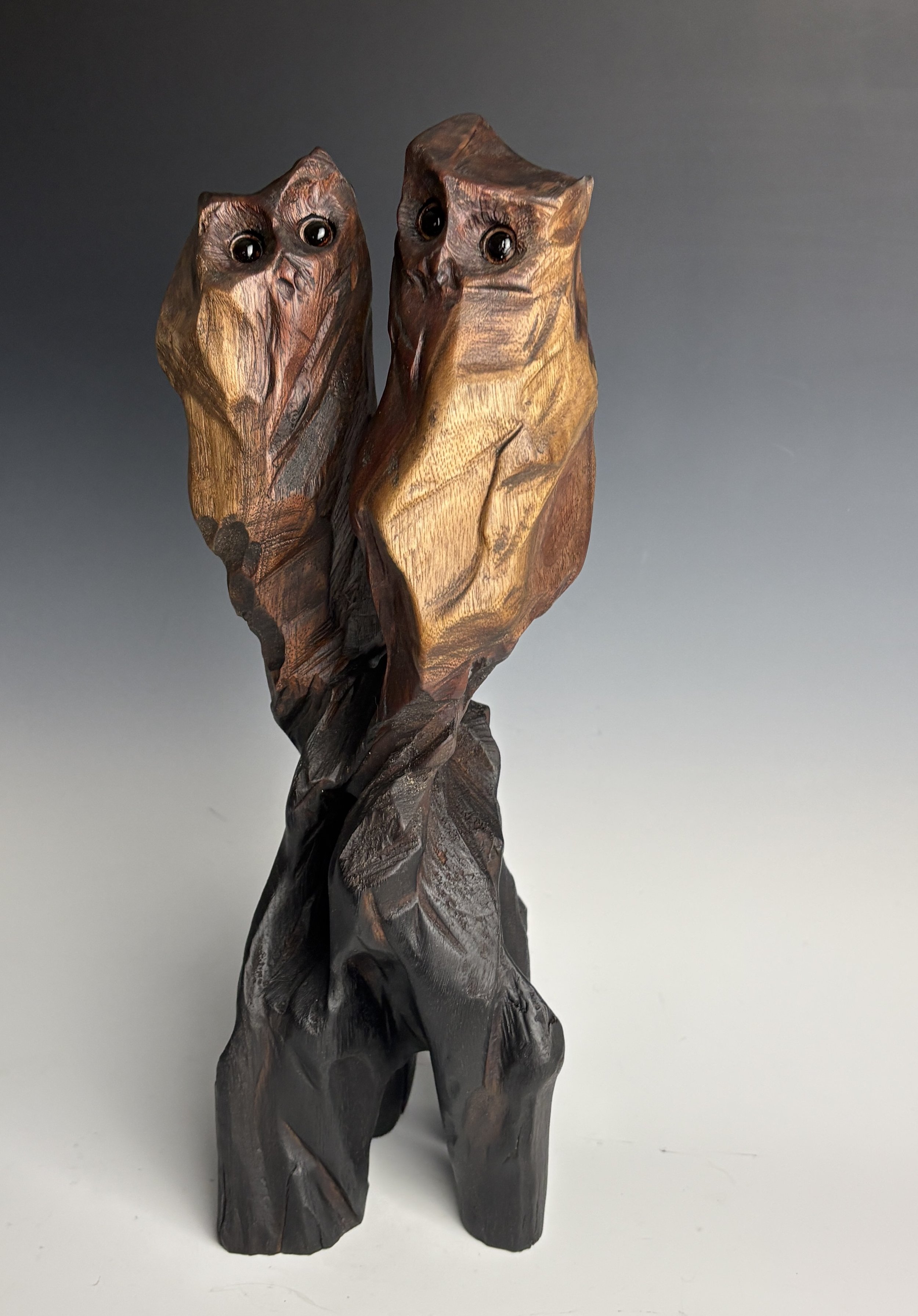 Pure Love (Love Endures X) 2025. Black Walnut —  15 x 5 in, private collection.