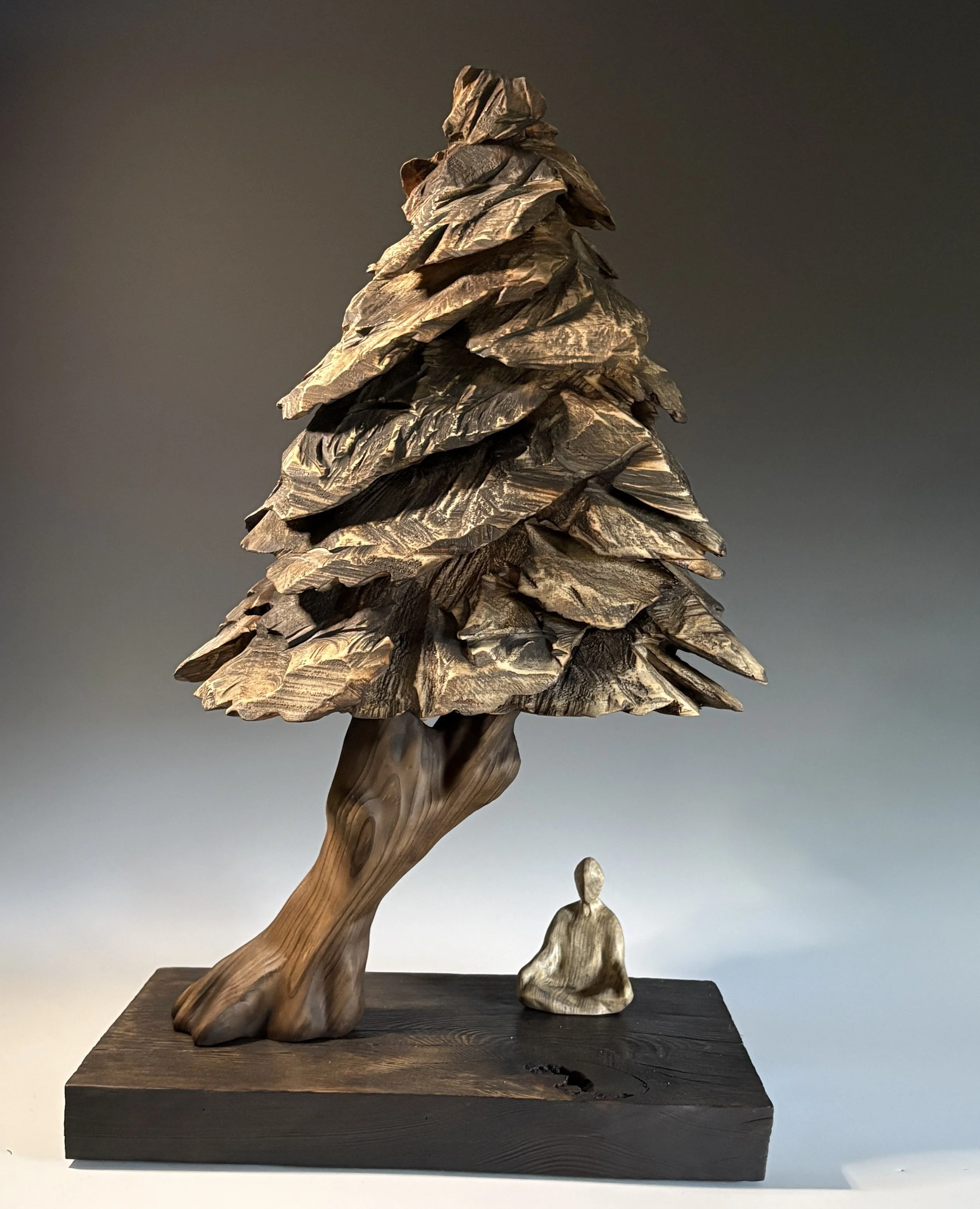 Reflection, 2025. Maple, White Pine — 30 x 19 in. The Lucy Clark Gallery