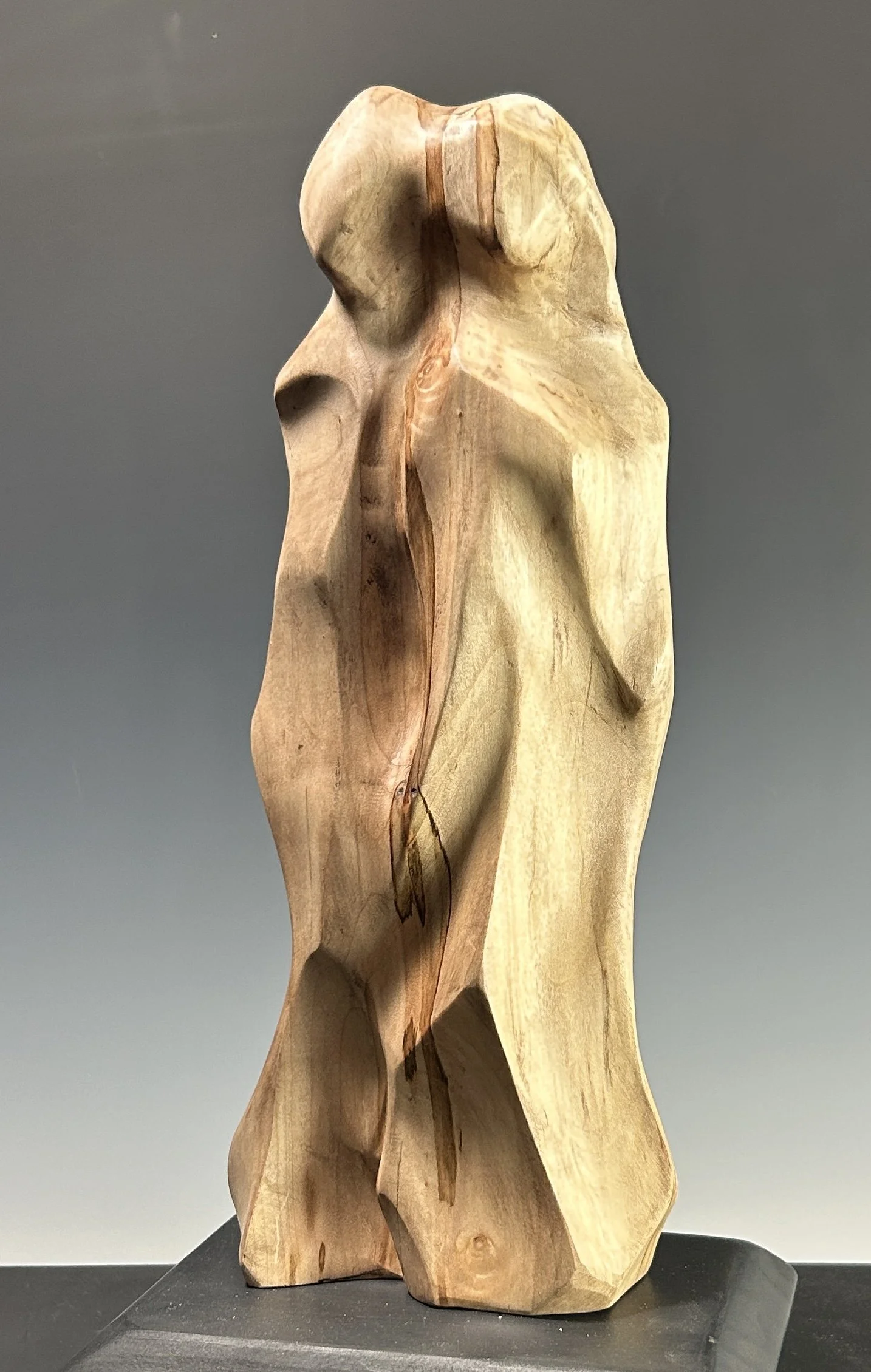 Soulmates V, 2024. Maple — 12 x 6 in, private collection.