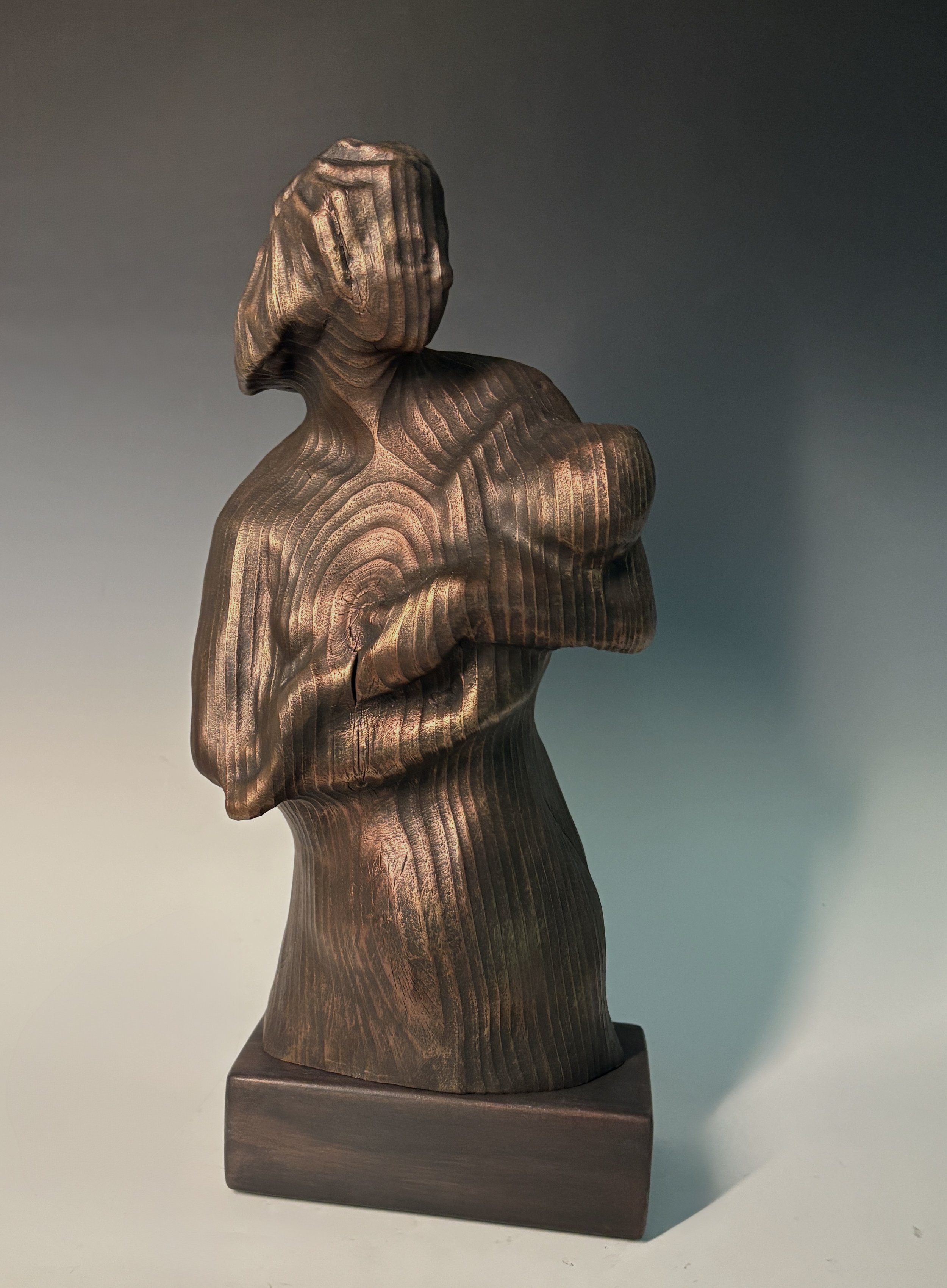 Guardian of Innocence III, 2025. White Pine — 16 x 7 in