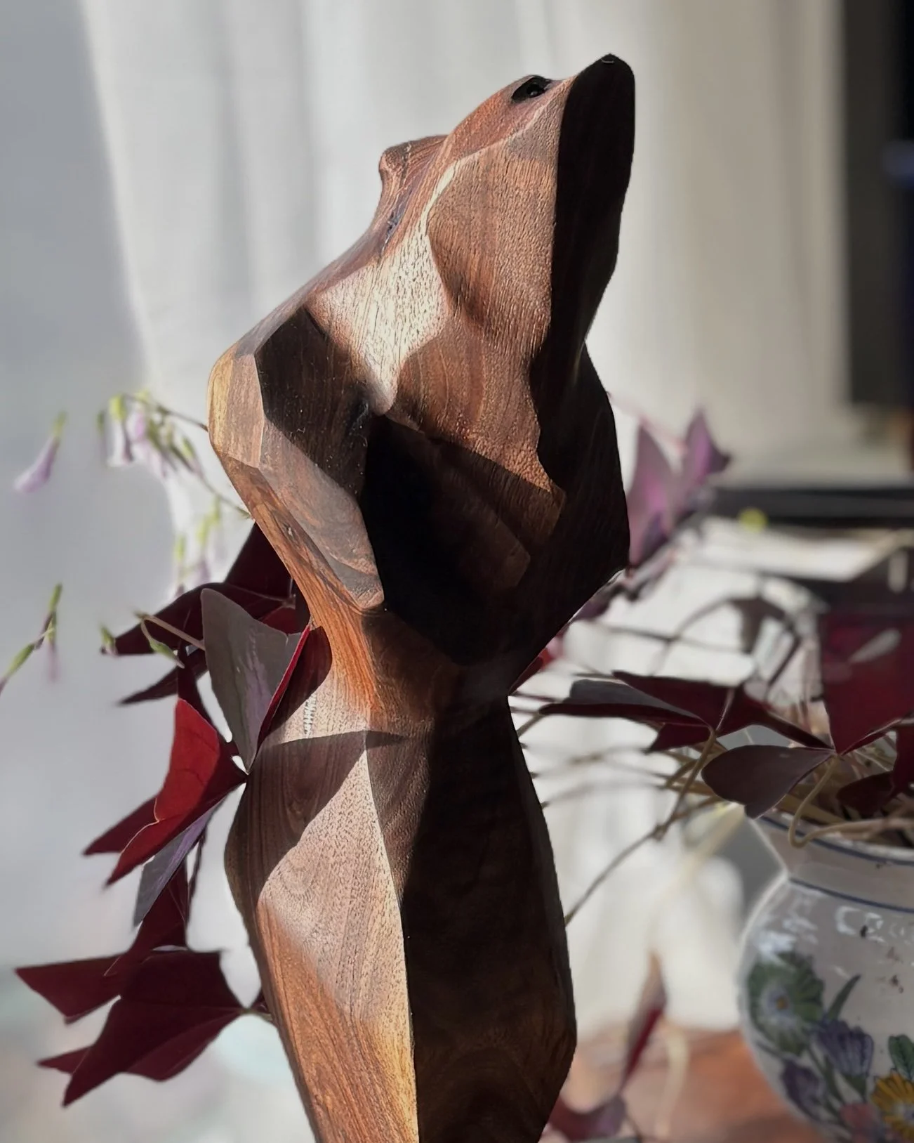 Facets of Nature II — black walnut, 14 x 5 in.