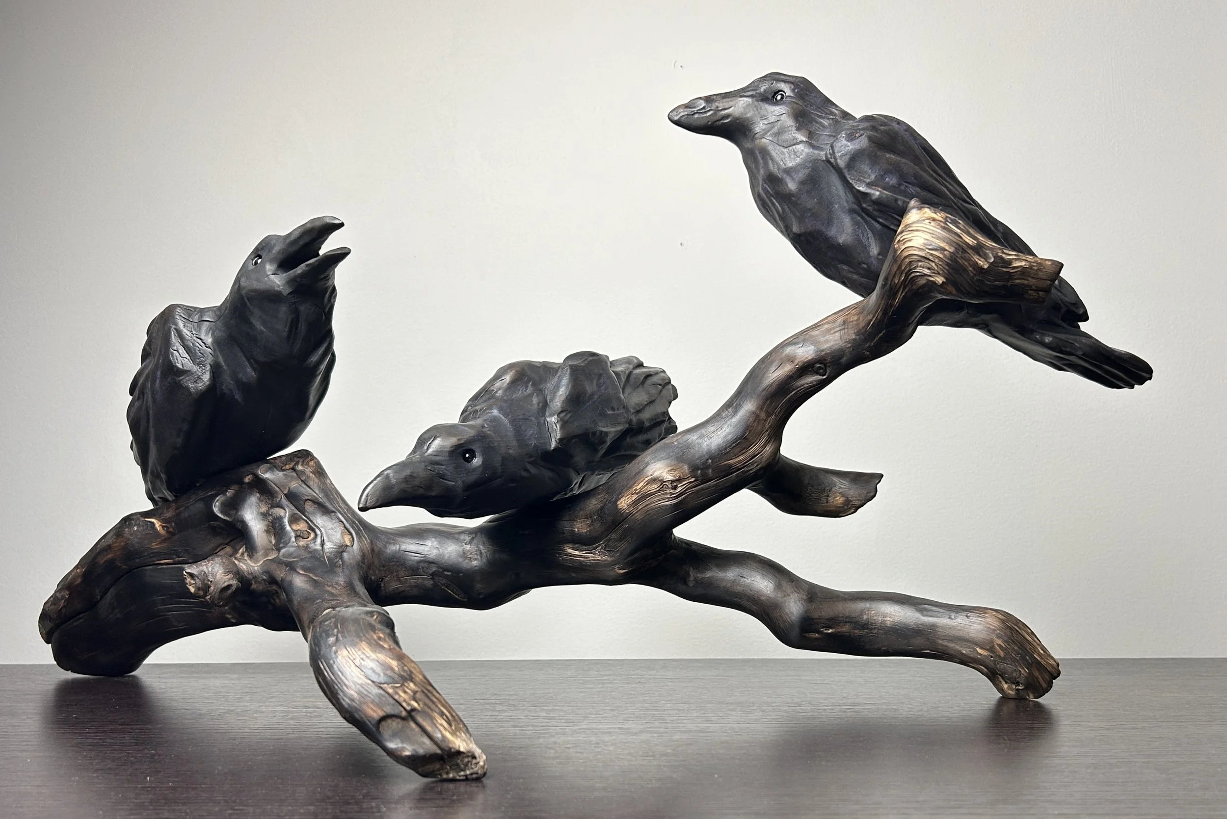 Old Friends, 2024. Sourwood & Corkscrew , private collection.Hazel — 15 x 30 in