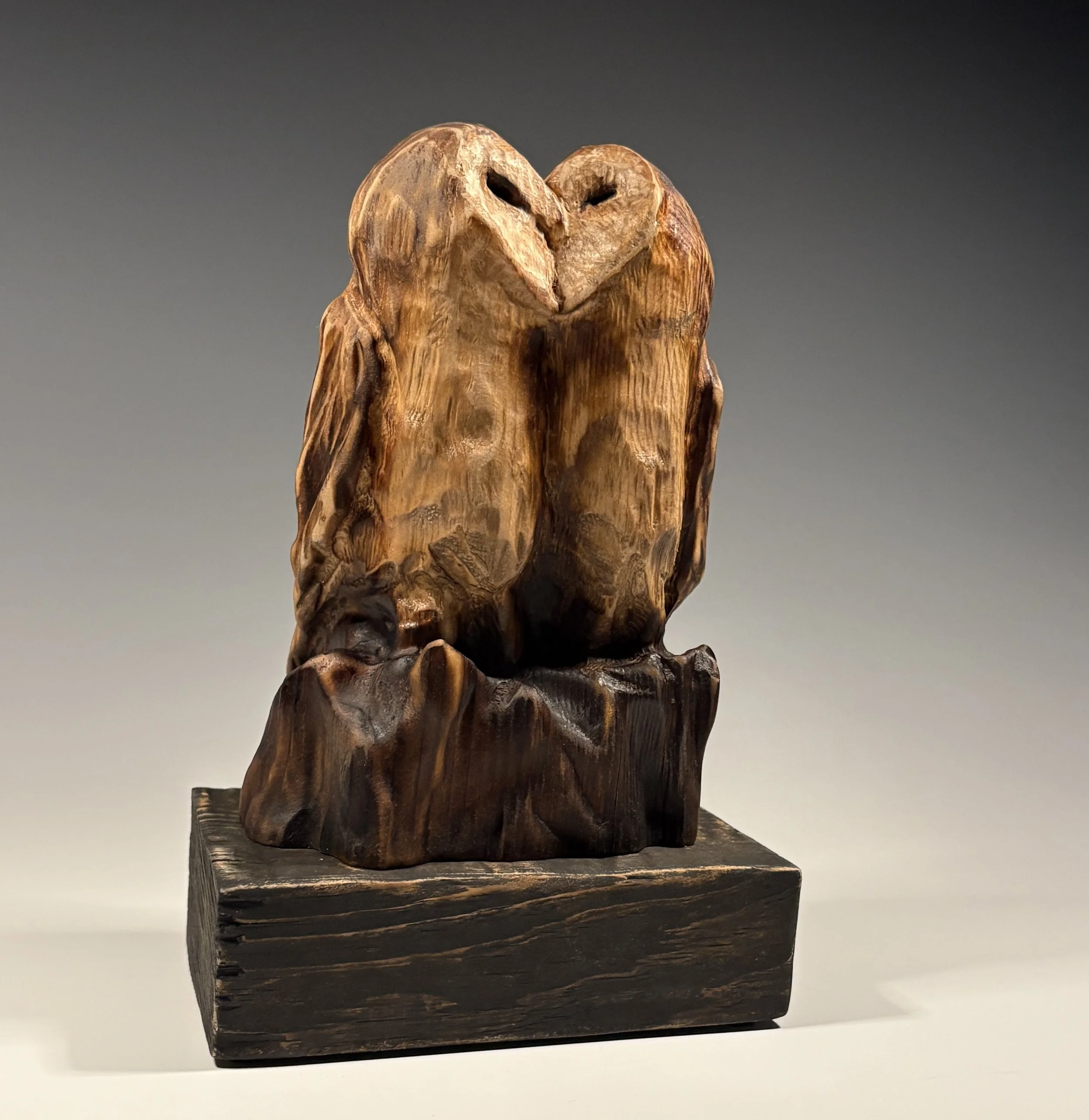 The Kiss, 2025. White Pine — 10 x 7 in, private collection.