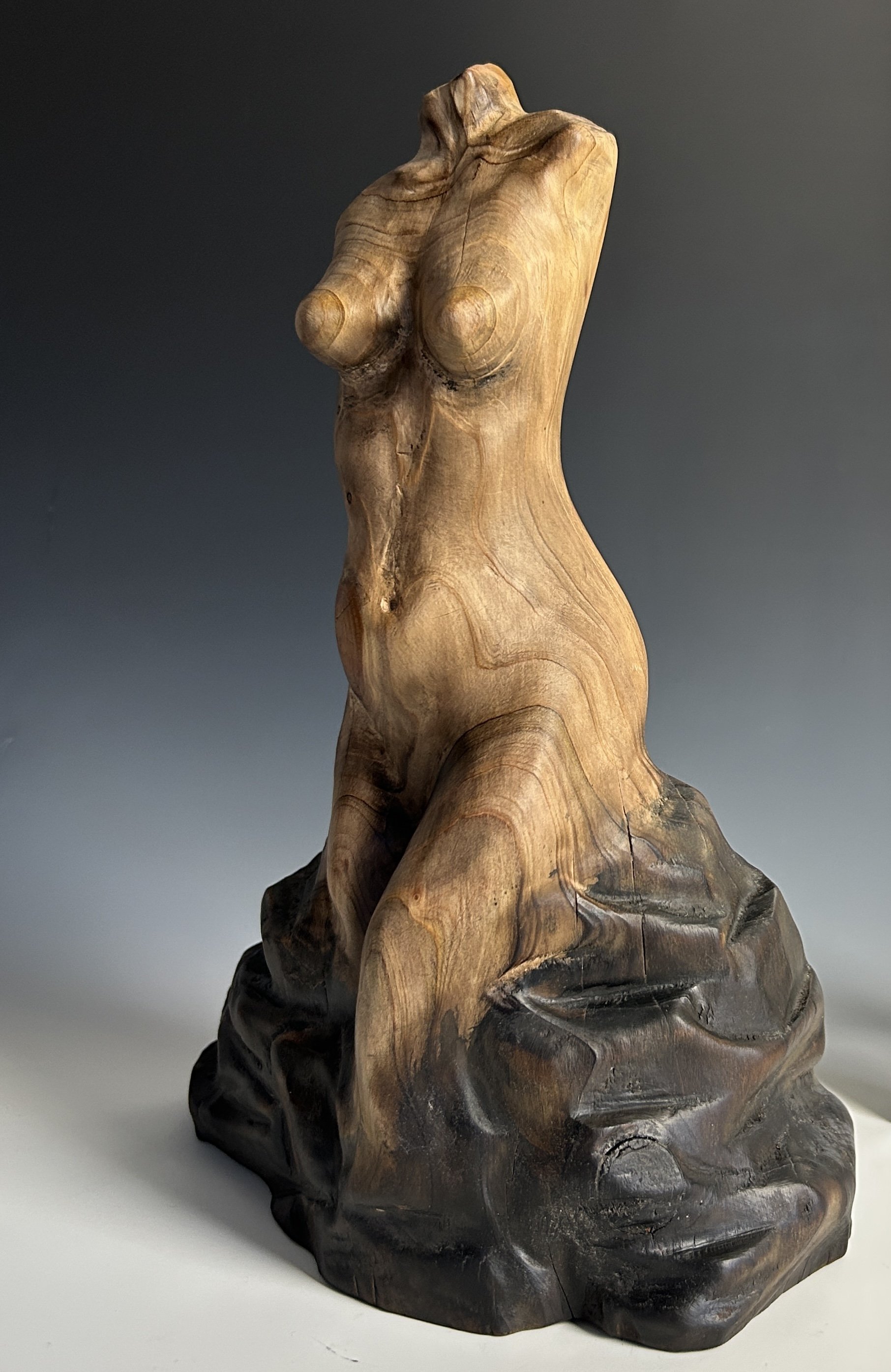 Joie de vivre, 2024. Atlantic White Cedar — 12 x 8 in. Private Collection