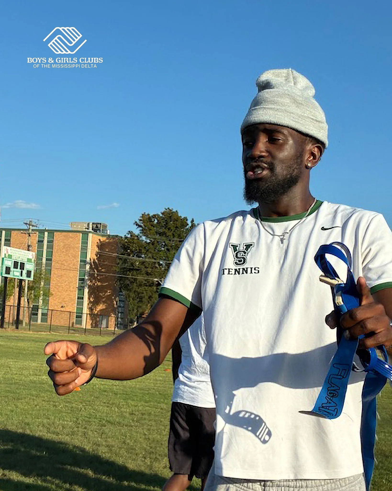 We are so grateful for our partners at Mississippi Valley State University! 🎉 MVSU students spent time mentoring our kids, playing flag football, and being amazing role models. #CommunityPartnership