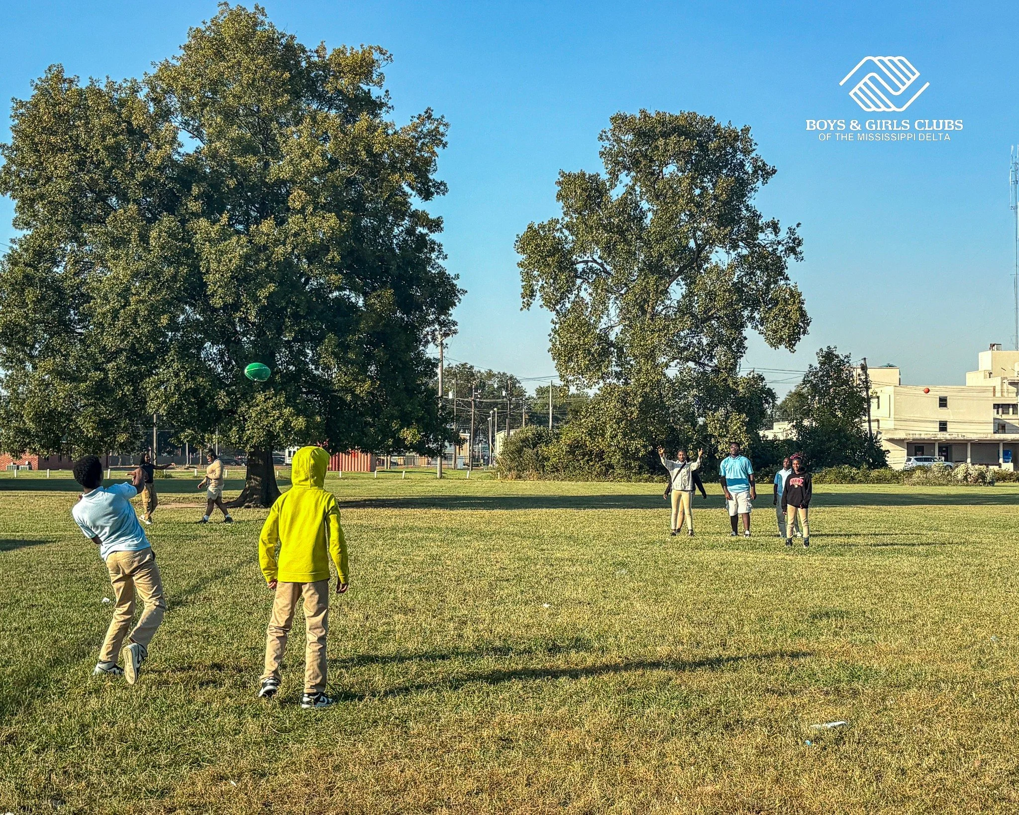 Nothing beats a sunny day for team-building and relay races! ☀️ Our Clarksdale kids had a blast building confidence and friendships.