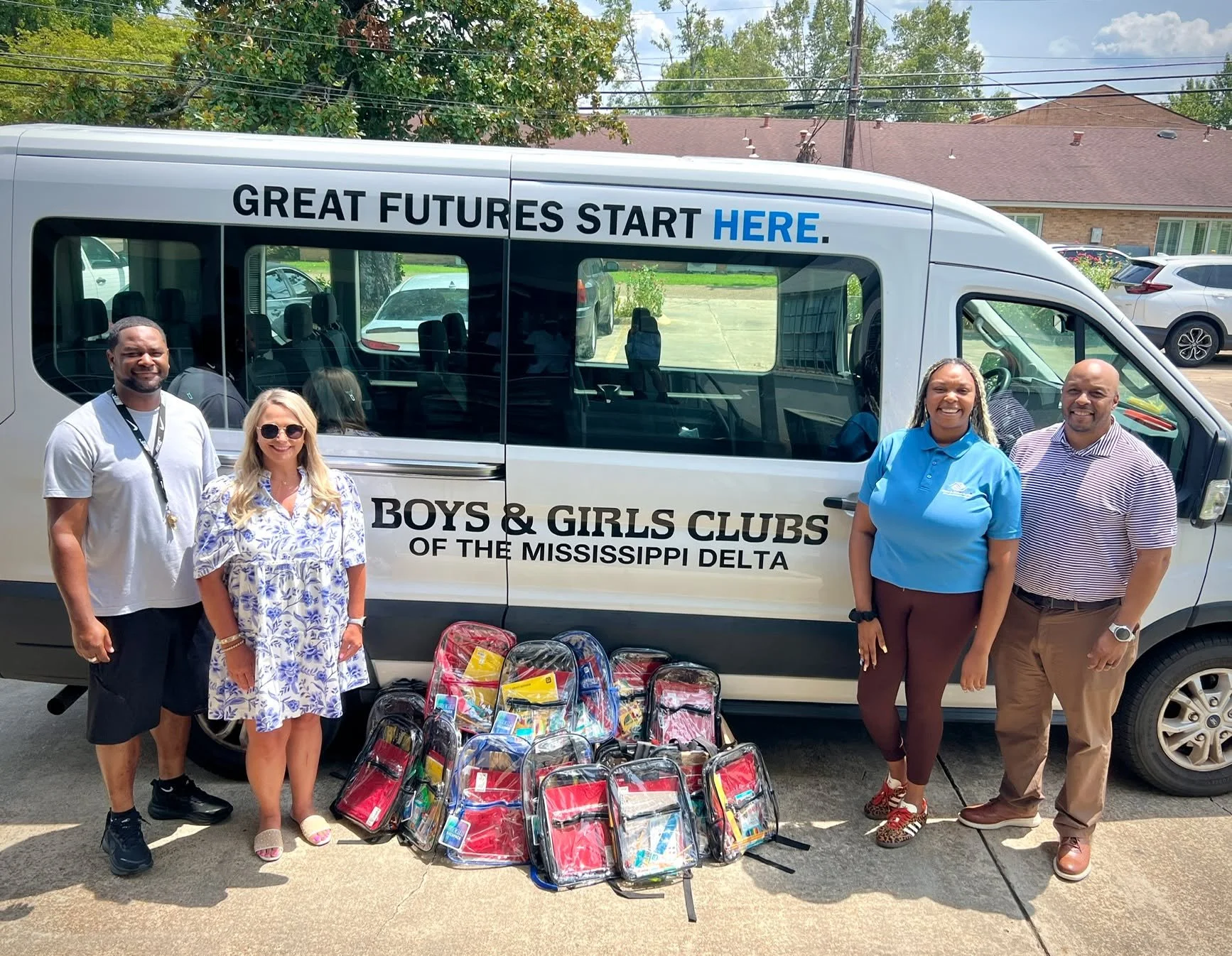 🎒💙 Back to School, Backed by Community!

A huge THANK YOU to Bank of Commerce for donating backpacks filled with school supplies to our Greenwood and Itta Bena Clubs&mdash;for the second year in a row!

Every backpack is a reminder that our communi