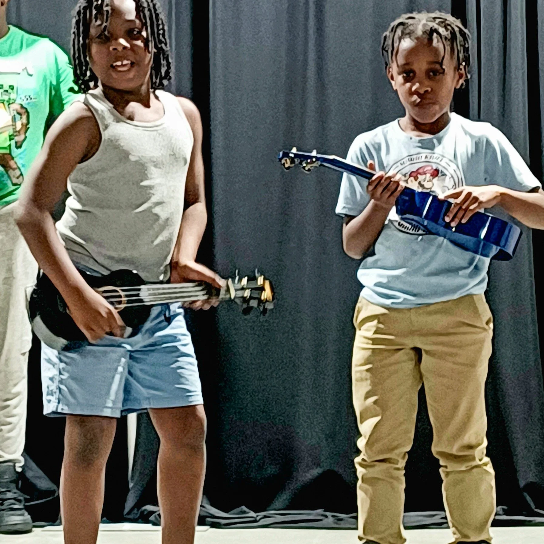 🥁🎶 A Happy Day at the Tutwiler Club!

"They had a blast yesterday. I drew names for the instruments we had and formed 2 bands. Although they were pretty serious looking in performing, they had a Happy Day yesterday which made my heart sing.&qu