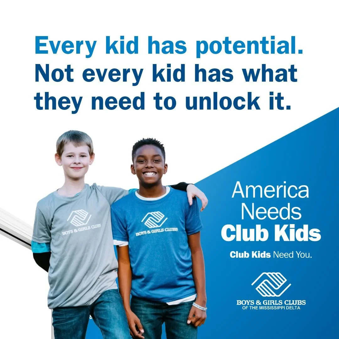 "Every kid has potential. Not every kid has what they need to unlock it."

This is why we show up every day. Because when kids have a safe place, a caring mentor, and a healthy meal&mdash;they don't just get through today. They grow into th