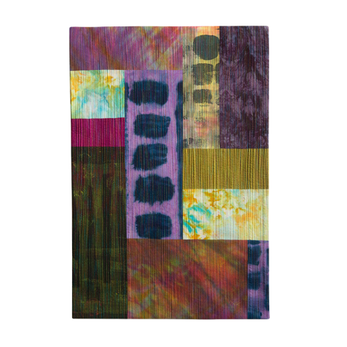 High Octane 27"h x 18"w $850 fabric, dye, thread