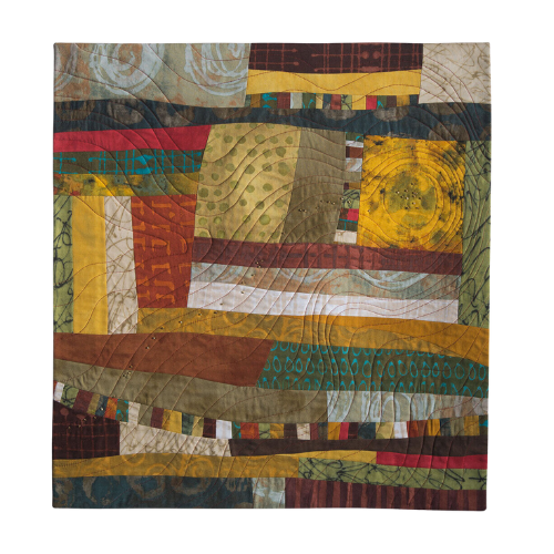 Walk on the Wild Side 25"h x 24"w $600 Fabric, Thread