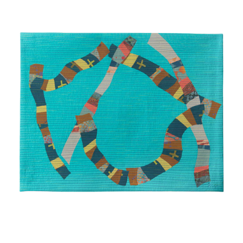 Wandering 20"h x 16"w $500 Fabric, Thread