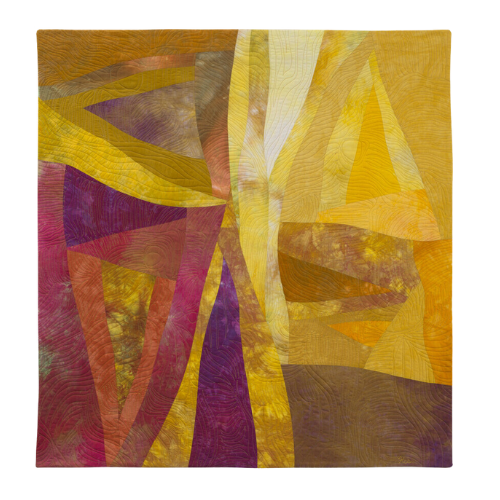 The Light From Within 36"h x 32"w $2300 Hand dyed, machine quilted