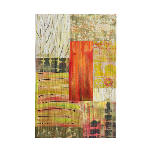 Poppy Fields 35"h x 23"w $1500 fabric, dye, thread
