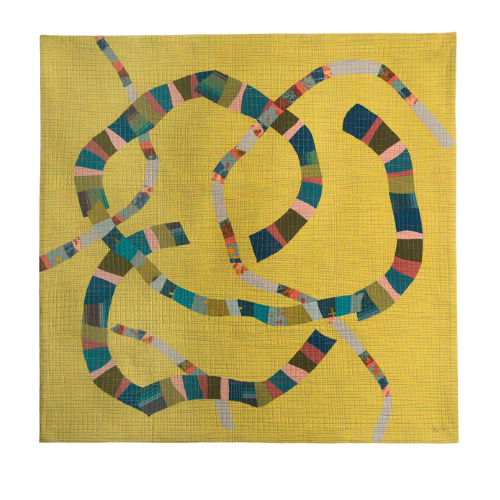 This way or That 37"h x 38"w $2500 Fabric, Thread
