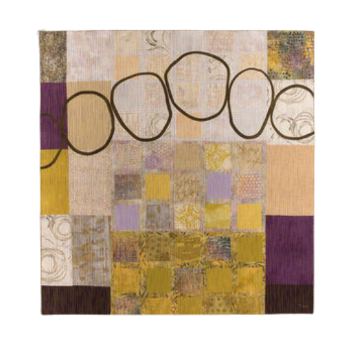 Misty Encounter 40"h x 38"w $2500 fabric, thread