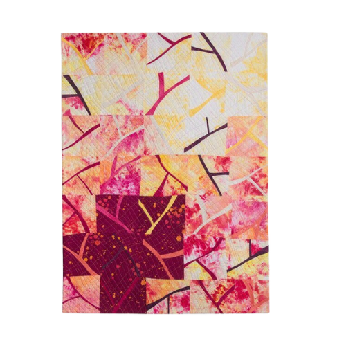 Breezy 50"h x 36"w $3000 Fabric, Dye, Thread