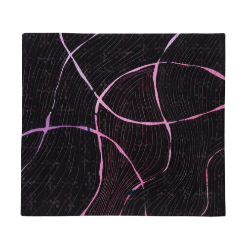 Brain Waves 17"h x 19"w $600 Fabric, Dye, Thread