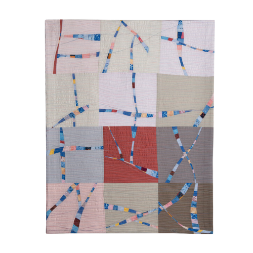 Morning Commute 36"h x 29"w $1500 Fabric, Thread