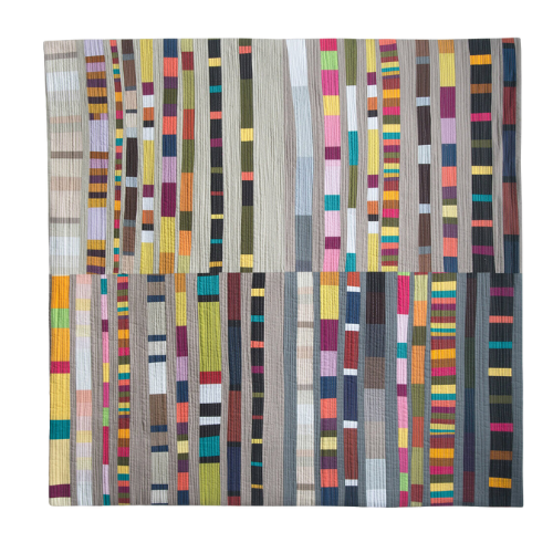 Just Another Walk 36"h x 36"w $2000 Fabric, Thread